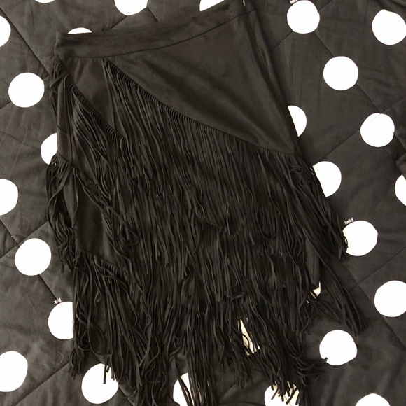 Zara suede fringe skirt size XS - Picture 5 of 8